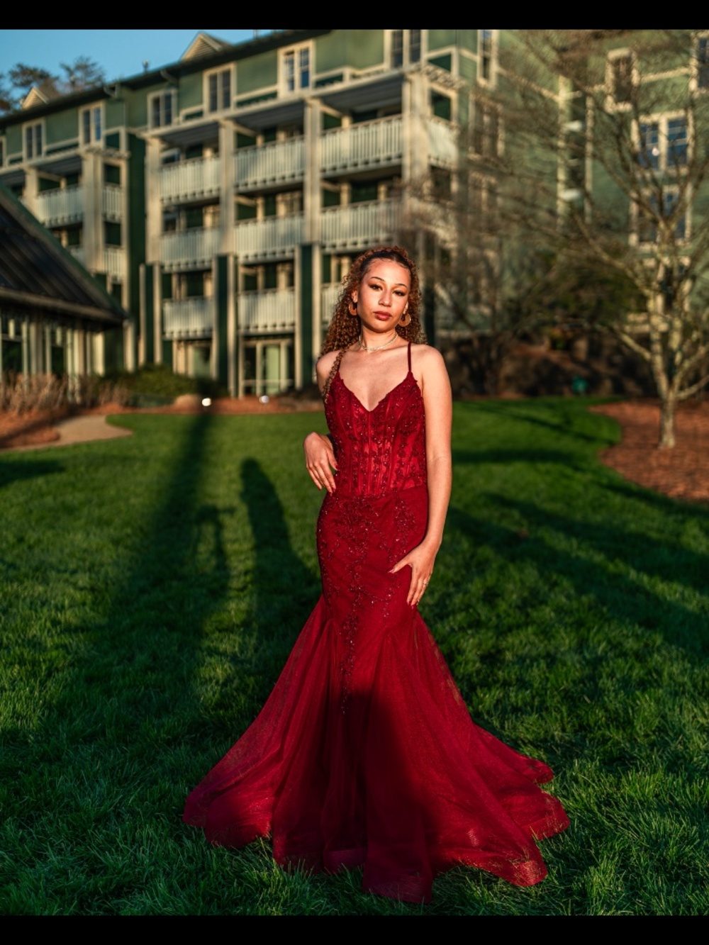 jesz burgundy dress